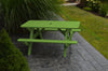 A&L Furniture Co. 4' Amish-Made Pine Kids Picnic Table