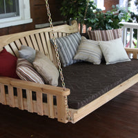 A&L Furniture Co. Amish-Made Cedar Fanback Swing Beds