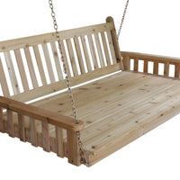 A&L Furniture Co. Amish-Made Cedar Traditional English Swing Beds