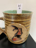 Handmade Ceramic Stoneware Koi Mugs from Gehman Pottery Works