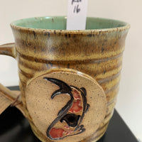 Handmade Ceramic Stoneware Koi Mugs from Gehman Pottery Works