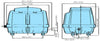 Dimensions for Medo® LA-60B Koi Pond Air Pump