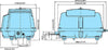 Dimensions for Medo® LA-80B Koi Pond Air Pump