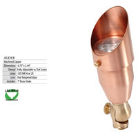 Illumicare Alder Style Machined Copper LED Directional Light