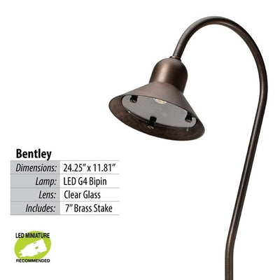 Illumicare Bentley Brass LED Path & Area Light