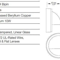 Features of Illumicare Opal Brass LED Deck & Niche Light