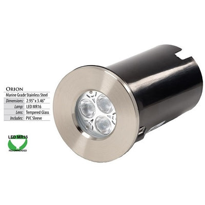 Orion Stainless Steel LED In-Ground Light by Illumicare