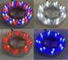 Anjon Manufacturing Multicolor 48-LED Light Ring, Red and Blue and White