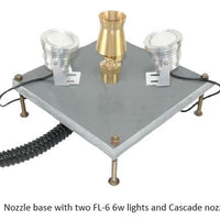 ProEco Fountain Nozzle Bases with lights and nozzle (not included)