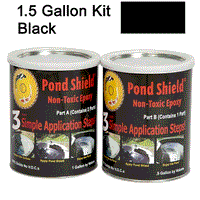 Pond Shield Non-Toxic Black Epoxy Liner, 1.5 Gallon