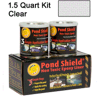 Pond Shield Non-Toxic Clear Epoxy Liner, 1.5 Quart