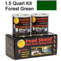 Pond Shield Non-Toxic Forest Green Epoxy Liner, 1.5 Quart