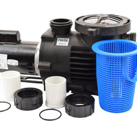 Components included with EasyPro Self-Priming High Flow External Pump