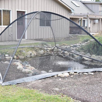EasyPro Deluxe Pond Cover Tent set up over pond