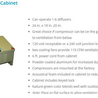 Features of Kasco® Robust-Aire Diffused Aeration Systems with Base Cabinet
