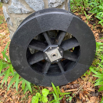 Amish-Made Poly Waterwheels with Stainless Steel Bearings