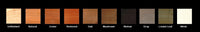 Colors available for Amish-made pine arbors