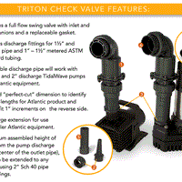 Features of the Atlantic Water Gardens Triton Check Valve Assembly