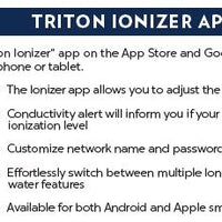 Smartphone app features for Atlantic Water Gardens TRION3 Triton™ Ionizer Water Clarifier
