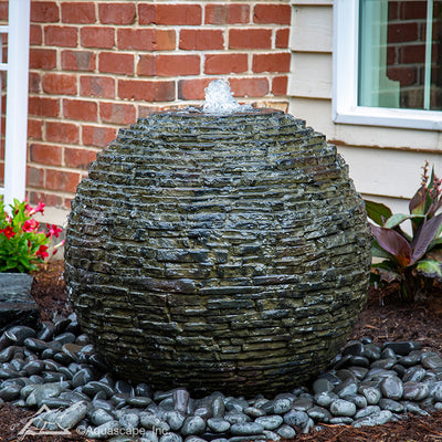 Aquascape Stacked Slate Sphere Fountains