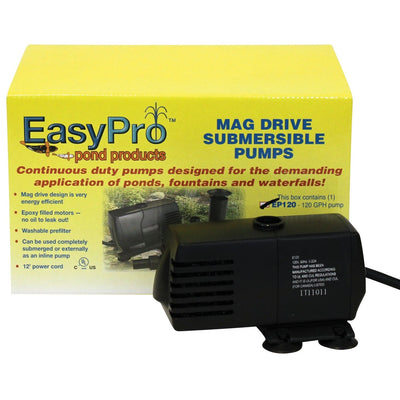 EasyPro Submersible Mag Drive Pond & Fountain Pumps